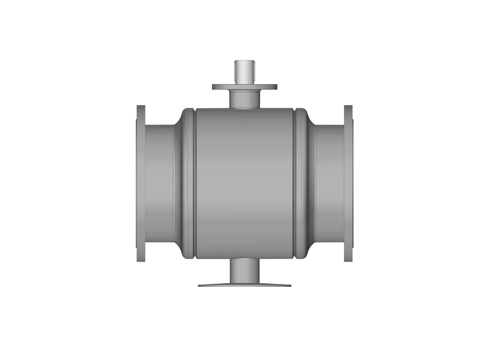 Ридан RJIP Premium 065N0287GR — Кран шаровой DN600 PN16 FF/RB/GF (фланцевый, под привод, стандартный проход)