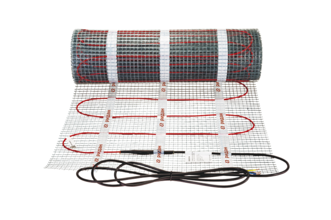 Ridan 21RT1085R — Нагревательный мат Ridan TF-200 8 м² с терморегулятором Ridan Twist (черный)