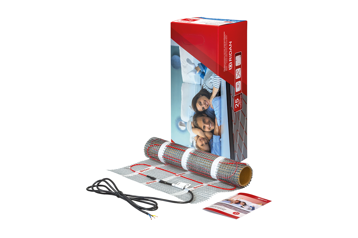 21RT0437R — Ridan TF-200 нагревательный мат 800 Вт, 230 В, 4 м²