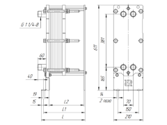 Теплообменник Ридан НН№04 ДУ 32 